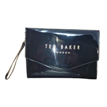 Ted Baker Abbiay Branded envelope clutch Pouch in Black
