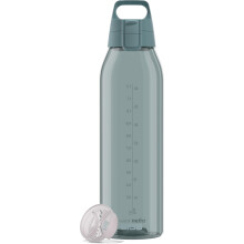 Sigg - Tritan Water Bottle - Total Color ONEMorning Blue - Suitable For Carbonated Beverages - Dishwasher Safe - Leakproof - Featherweight BPA Free -