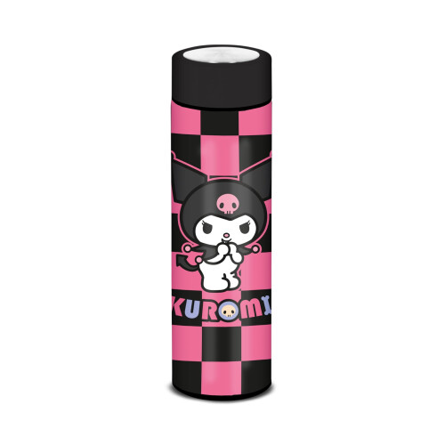 Hello Kitty Hello Kitty Kuromi Chess-Block Smart Bottle, Black, 500 ml