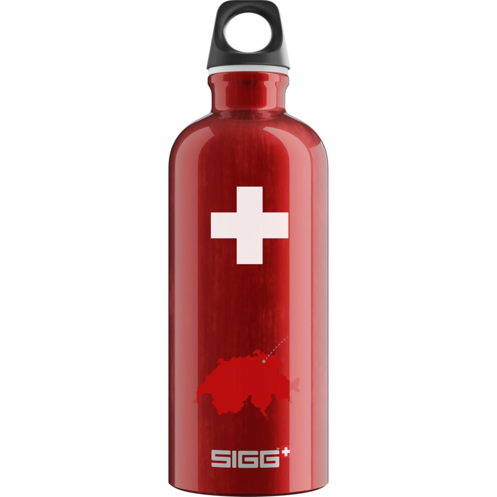 Sigg - Aluminium Water Bottle - Traveller Swiss Country - Climate Neutral Certified - Suitable For Carbonated Beverages - Leakproof - Lightweight