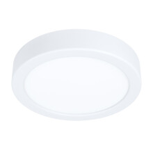 EGLO Fueva 5 LED Ceiling Light, Diameter 16 cm, 1-Bulb Surface-Mounted Light Made of Steel and a Plastic Light Area, Ceiling Light in White, LED