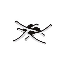 Eglo LED Ceiling Light Cabezas-E, Rod-Shaped Lamp, Kitchen Fixture Made of Metal and Plastic in Black White, Lamp for Office, Neutral 40 x cm