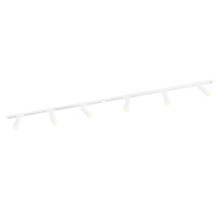 Ledvion - Track Lighting, 2m, 1-Phase, Without GU10 Light Source, White, 6 Spotlights, Ceiling Lights, gu10 led Bulbs, Kitchen Lights Ceiling,