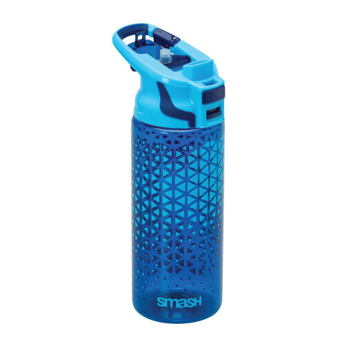 Smash Smash Hydro Chugger Water Bottle, Blue Triangles, 500 ml Capacity