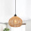 Boho Farmhouse Rattan Pendant, Adjustable Woven Globe Ceiling Lamp 1