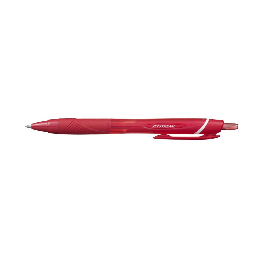 Uni-Ball Jetstream Sxn-150-07 Retractable Rollerball Pen [Pack Of 3] Barrel With Ink Red