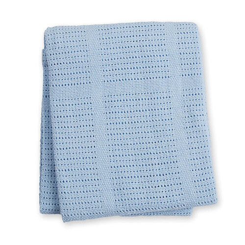 Lulujo - Baumwollstrickdecke - Blau - ELEMENTE FÜR KINDER