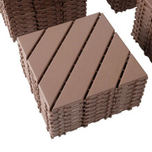 44 Pack Interlocking Deck Tiles, Easy Installation, Weatherproof Low Maintenance Plastic Tiles For Porch, Poolside, Balcony, Backyard, And Indoor Use