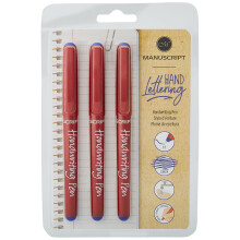 MANUSCRIPT Handwriting Pens - pack of 3 handwriting pens, Blue
