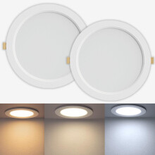 TAG LICHT LED Recessed Ceiling spotlights | Pack of 2 German Engineered | IP54 Changeable Colour Temperature 3000K, 4000K, 6000K | Ultra Slim LED