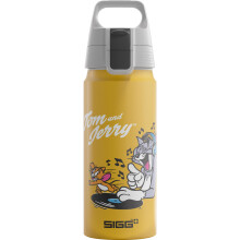 Sigg - Aluminium Water Bottle For Kids - WMB ONE Tom & Jerry - Suitable For Carbonated Drinks - Leakproof - Lightweight - BPA Free - CO2 Neutral