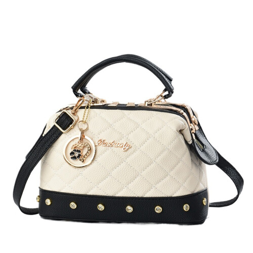 Borsa a cuscino ricamata da donna