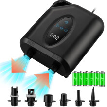 OBEST Rechargeable Paddle Board Pump Electric SUP Pump, 20PSI High Pressure 12000mAh with Dual Stage Inflator/Deflator, 12V Auto-off Portable