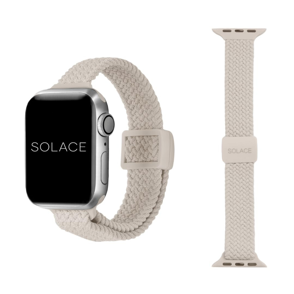 Photos - Watch Strap Solace Bands Slim Imperium Adapt Adjustable Nylon Braided Watch Band - Compatible w/All Apple Watches - Solace Apple Watch B