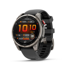 Garmin f?nix? 8 Pro, 51mm, AMOLED Display, Premium Connected Multisport GPS Smartwatch, inReach? Technology, Sapphire, Titanium with Graphite/Black