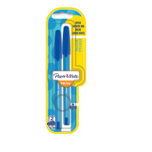 Papermate InkJoy 100 CAP 0.5 mm Ultra Fine Tip Capped Ball Pen - Blue (Pack of 2)