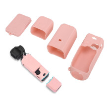 Custodia protettiva in silicone rosa per Pocket 3