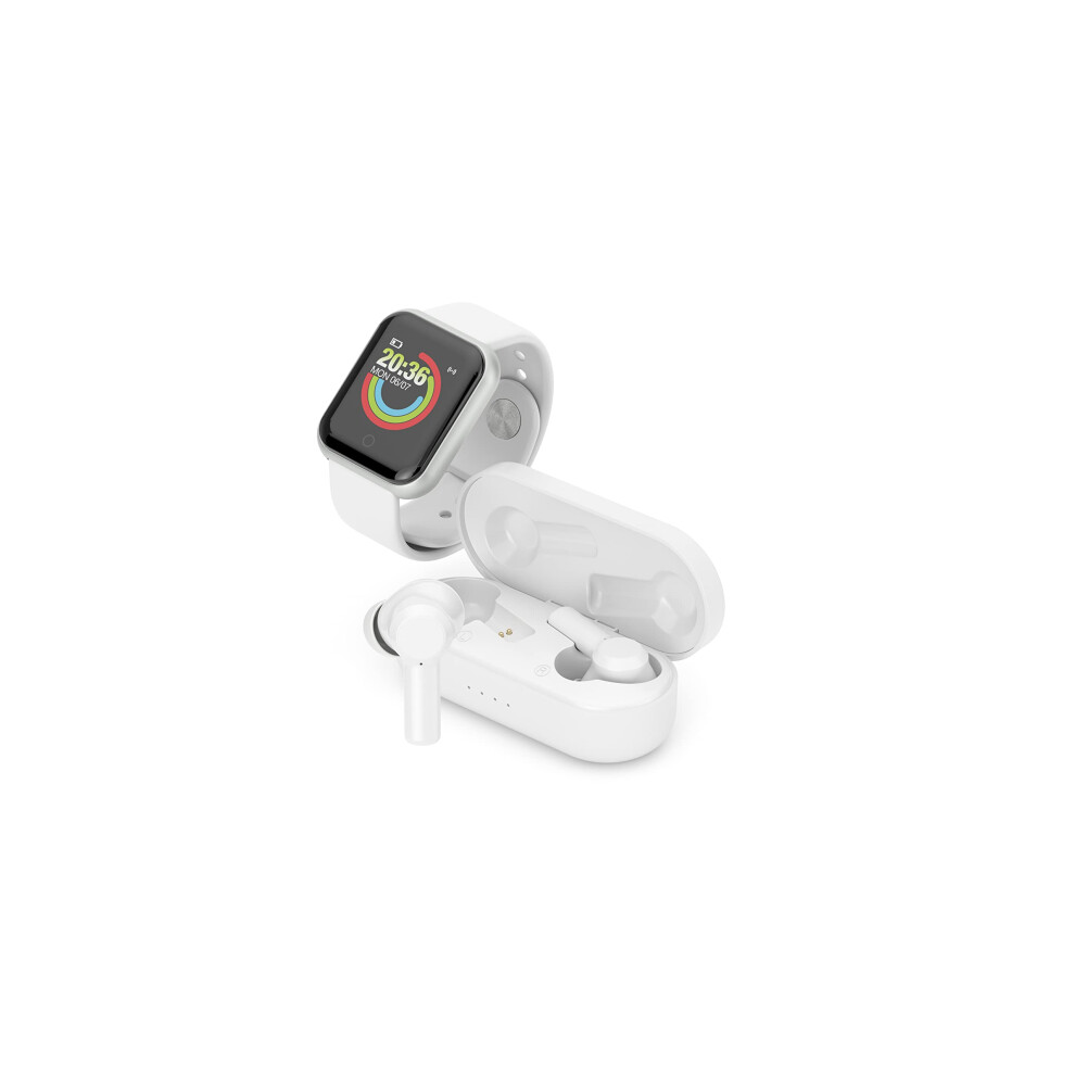 Ledwood Wireless Bluetooth Earphone + Urban Smart Watch ? Touch Earphones ? Voice Assistance ? App Included ? Ipx65 Watch ? Compatible With 3700789510468