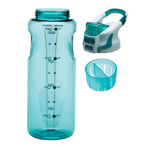 Smash Smash Chugger Water Bottle with Infuser, Green, 1 litre Capacity 1