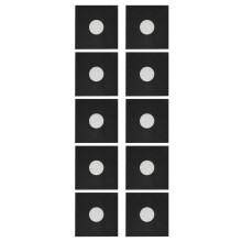 Fundas para discos de papel Kraft 12 pulgadas paquete de 20 negro mate protectores de almacenamiento