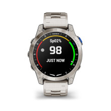 Garmin D2? Mach 1, Touchscreen Aviator Smartwatch with GPS Moving Map, Aviation Weather, Health and Wellness Features and More, Vented Titanium