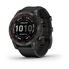 Garmin Fenix 7 Sapphire Solar 47 mm, Slate Grey/Black (010-02540-21) (Renewed)