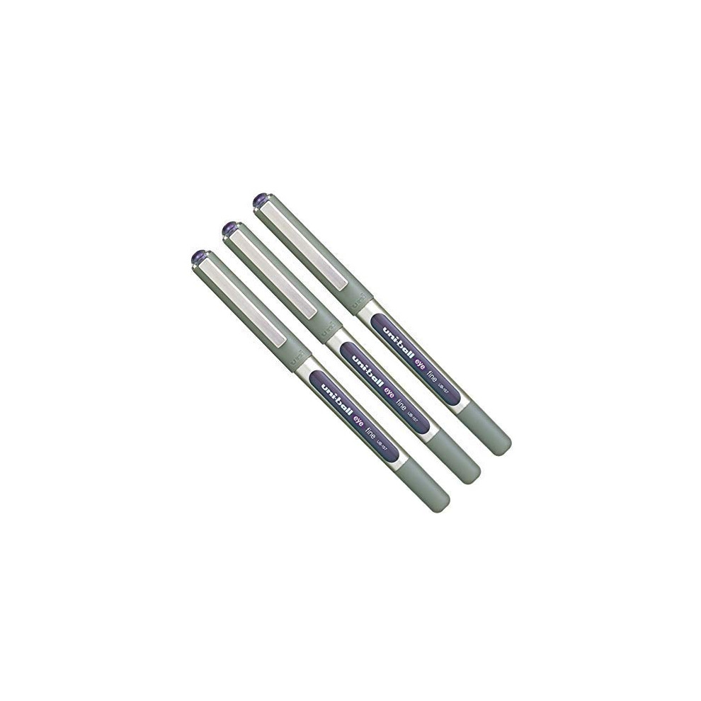 Uni-Ball 3 X Eye Ub-157 Roller Ball Pen Fine (0.7Mm) Violet