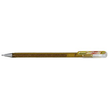 Pentel K110 Hybrid DualMetallic Gel Rollerball, 1.0mm Tip, Gold/Metallic Red & Gold (Pack of 12)