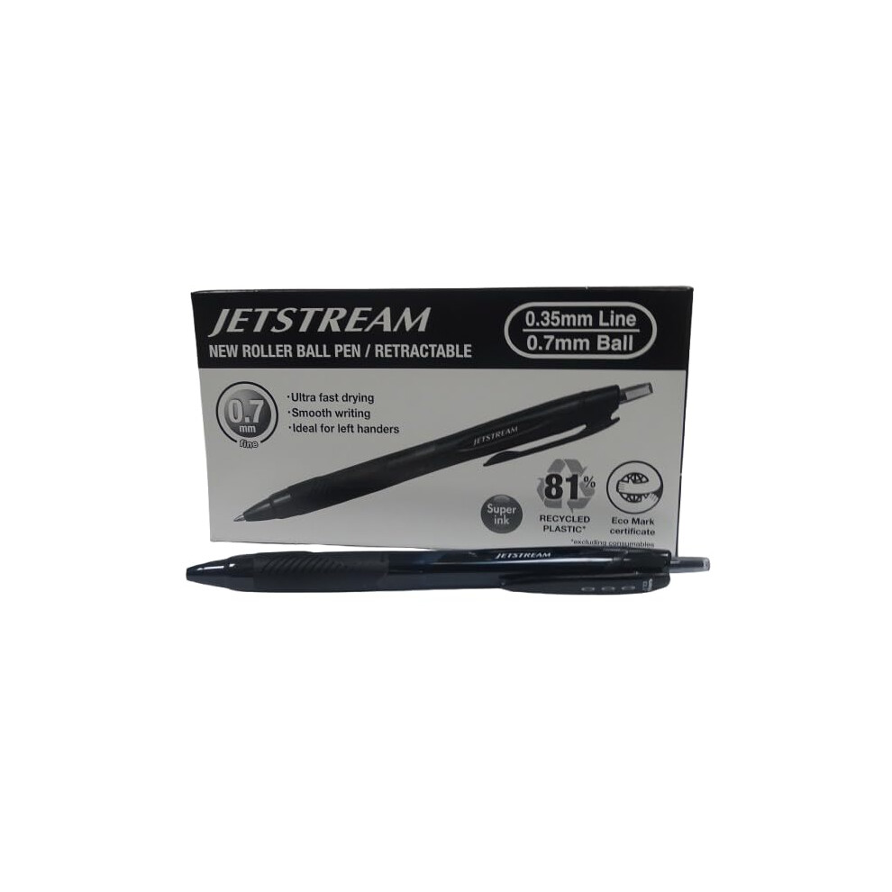 Uni-Ball Jetstream Sxn-157E Rollerball Pen 0.7Mm Box Of 12 Black