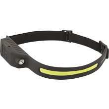 STAHLWILLE LED Headlamp Rechargeable 3 Brightness Levels, 450 lm | Up to 9.5 Hours Lighting Time, IP20, USB-C, Black/Yellow