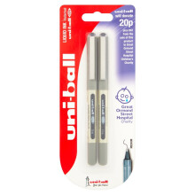 Uni-ball Eye Fine UB157 Rollerball Pen - Black (Pack of 2)