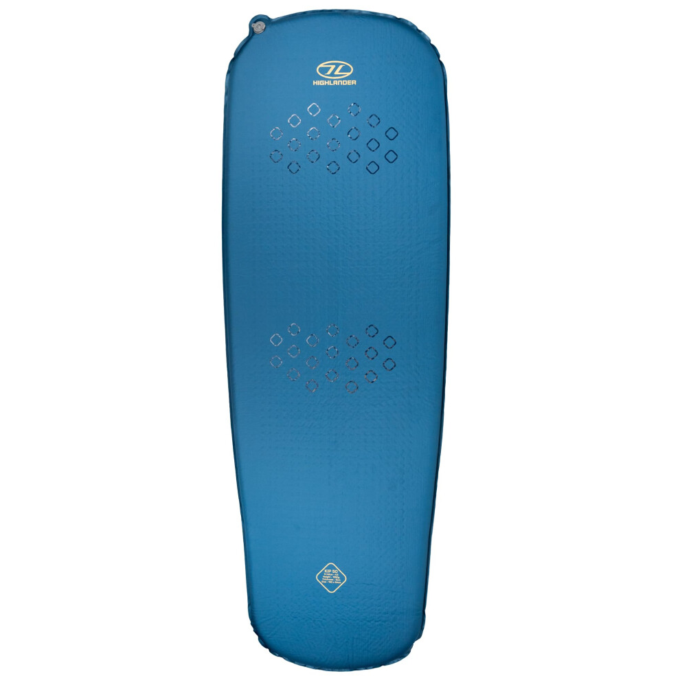 Highlander Kip Self-Inflating Mats (30Mm, 50Mm, 75Mm). R3 To R6.6 4 Season Camping Sleeping Mats, Dual Valve, Anti-Slip, Stuff Sack. Great Comfort For