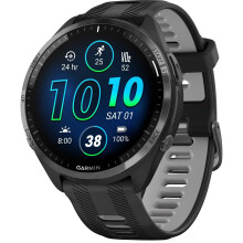Garmin Forerunner 965 Running Smartwatch for Unisex, 47.2 mm Size, Black/Powder Grey (Renewed)