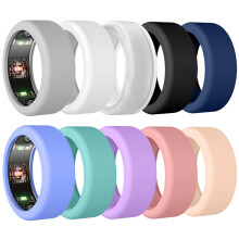 TiMOVO 10Pack Ring Cover Compatible with Ring Gen 4/Gen 3, Anti-scratch elastic silicone case for women men, Size M Colorfu