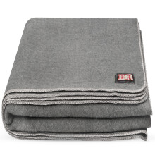 Ever Ready First Aid Military Wool Blanket - 95% Wool, Washable, Perfect for Outdoors, Picnics, Travel, Car & Bushcraft Emergency Blanket, 96" x 108"