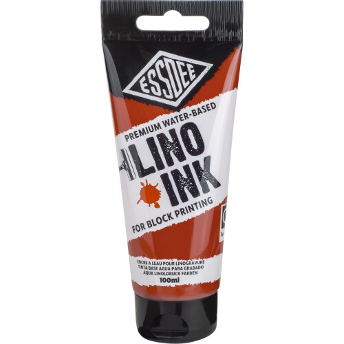 Essdee Block Printing Ink, Burnt Sienna, 100ml