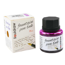 Liquidraw Fountain Pen Ink Bottles 10 Assorted Colours 35ml Inks Suitable for Calligraphy Ink Dip Pen Available Black, Blue, Red, Green, Brown, Violet