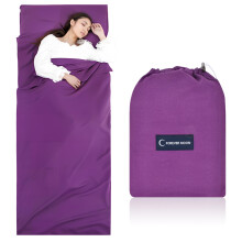 Sleeping Bag Liner 90cmX220cm, Camping Sleep Bag Liner with Pillow Slot, Portable Lightweight Polyester Travel Camping Travel Sheet, Durable and Super