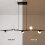 5-Light 114cm Kitchen Island Linear Pendant, Modern Minimalist Adjustable Height Pendant Light 3