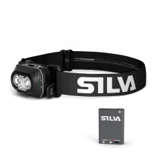 Silva Head Torch Battery Powered - Rechargeable USB-C - Discover Hybrid - 500 Lumen Head Lamp - 3 Brightness Levels - White, Red & Orange LEDs -