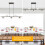 5-Light 114cm Kitchen Island Linear Pendant, Modern Minimalist Adjustable Height Pendant Light 10