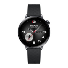 OnePlus Watch 3 Smartwatch, Up to 60h Battery, 43mm Stainless Steel Case, 100+ Sports Modes, IP68 & 5ATM, Health Check Fitness Watch, Black