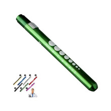 Mini Pen Torch Light Diagnostic Medical Penlight, Mini Reusable LED Penlight Flashlight Pen Torch for Home Outdoor Doctor Nurse EMT Emergency (Green,1