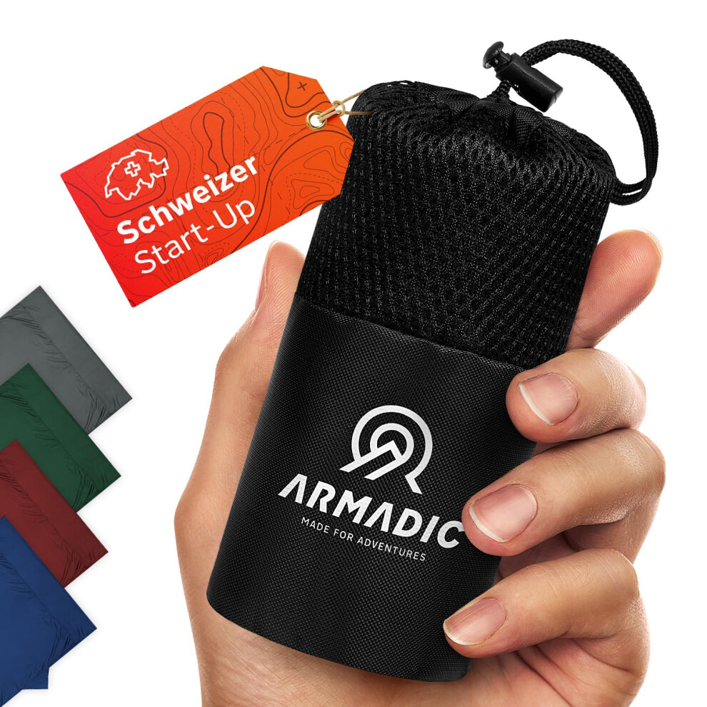 Armadic Ultra Small & Slim Microfibre Sleeping Bag (230G) - Ideal For Hiking, Hostels & Mountain Huts Light