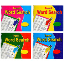 The Happy Puzzle Company Travel Word Search - 4 Spiral Bound Value Set