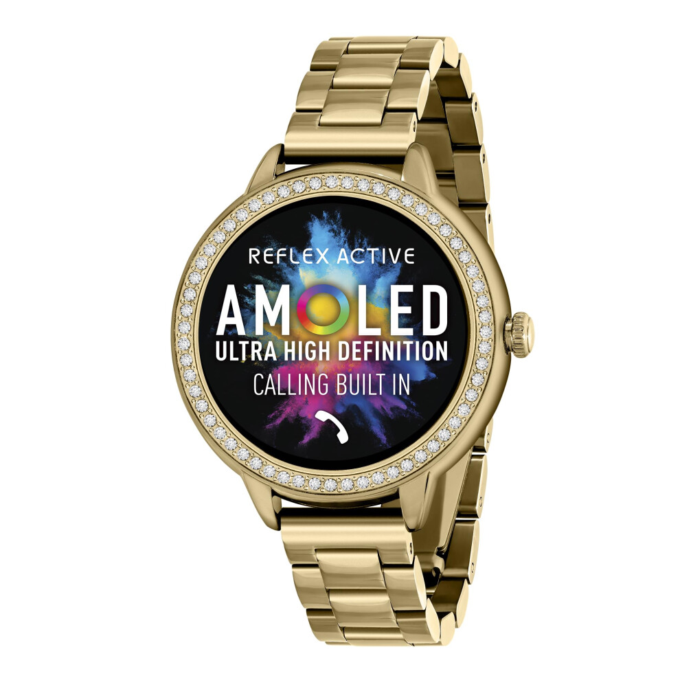 Reflex Active Series 41 Amoled Smart Watch For Women With Sports Modes, Heart Rate, Make/Answer Calls, Music Player, Gps, Step Counter, Cycle Tracking 5018479157472