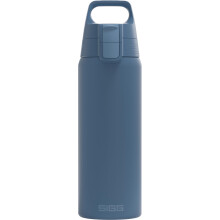 Sigg - Stainless Steel Drinking Bottle - Shield ONE Deep Blue - Suitable for Carbonated Drinks - Leak-Proof - Feather-Light - BPA-Free - Outdoor &