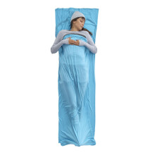 Sea to Summit - Breeze Coolmax Sleeping Bag Liner - Rectangular Mummy With Drawcord - Stuff Sack - Easy Care Bio-based Fabric & Odour Control -