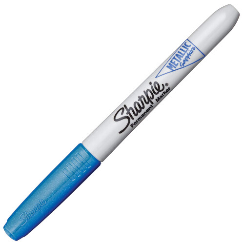 Sharpie Sharpie Metallic Permanent Markers | Fine Point | Sapphire Metallic | 12 Count 1