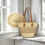 Sonnenhut, Strohtasche, Strandtasche zweiteiliges Set 2